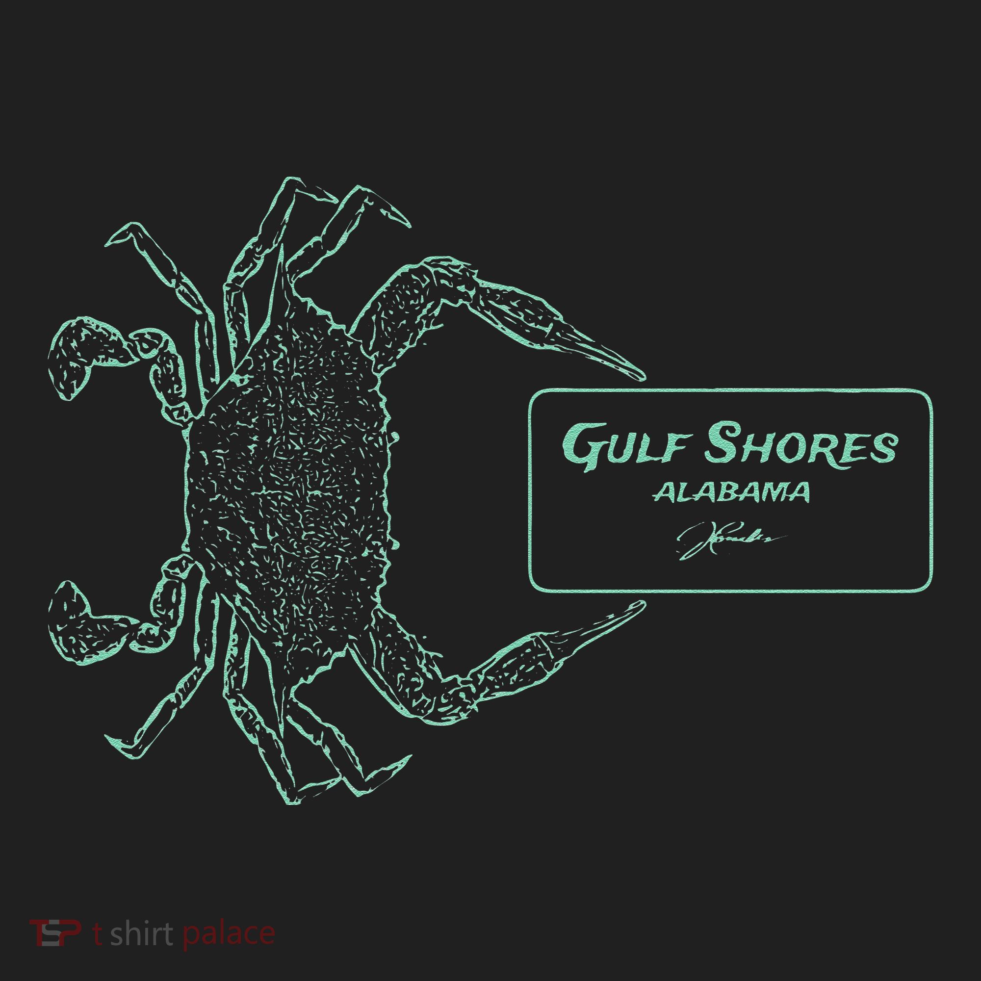 Gulf Shores Al Blue Crab With Card Tumbler