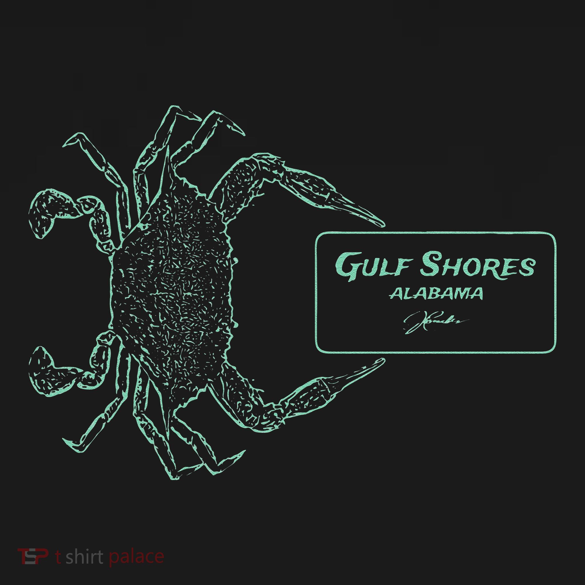 Gulf Shores Al Blue Crab With Card Baby Bodysuit