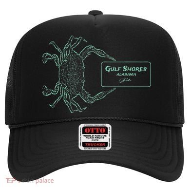Gulf Shores Al Blue Crab With Card Hat