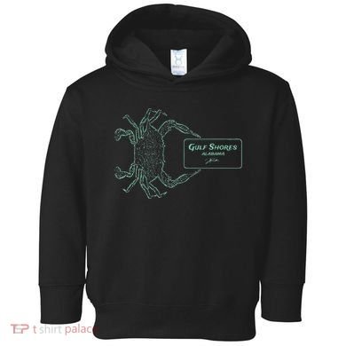 Gulf Shores Al Blue Crab With Card Toddler Hoodie