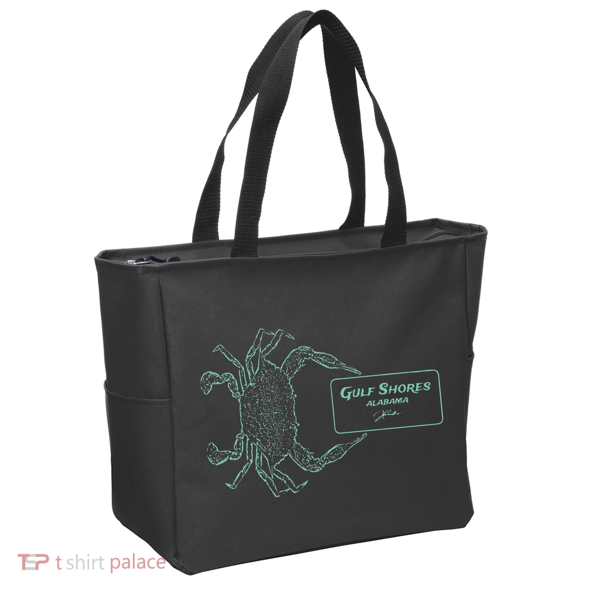 Gulf Shores Al Blue Crab With Card Tote Bag