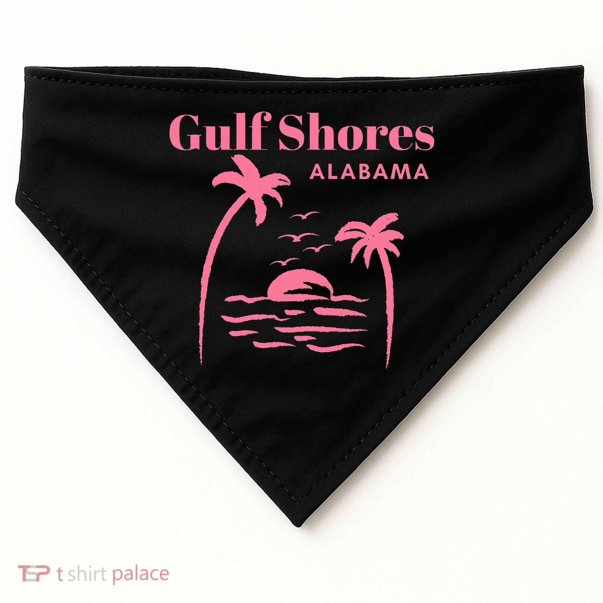 Gulf Shores Alabama Vacation USA-Made Doggie Bandana