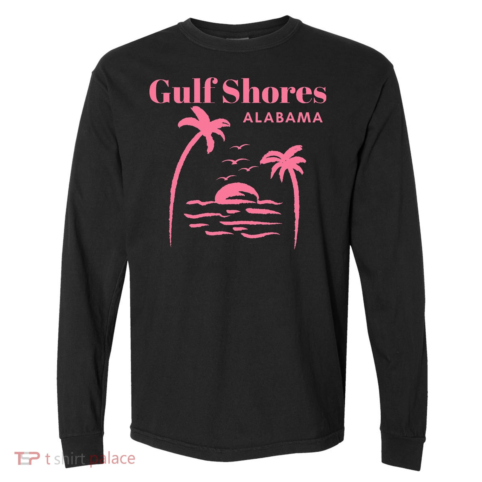 Gulf Shores Alabama Vacation Comfort Colors Heavyweight Long Sleeve T-Shirt
