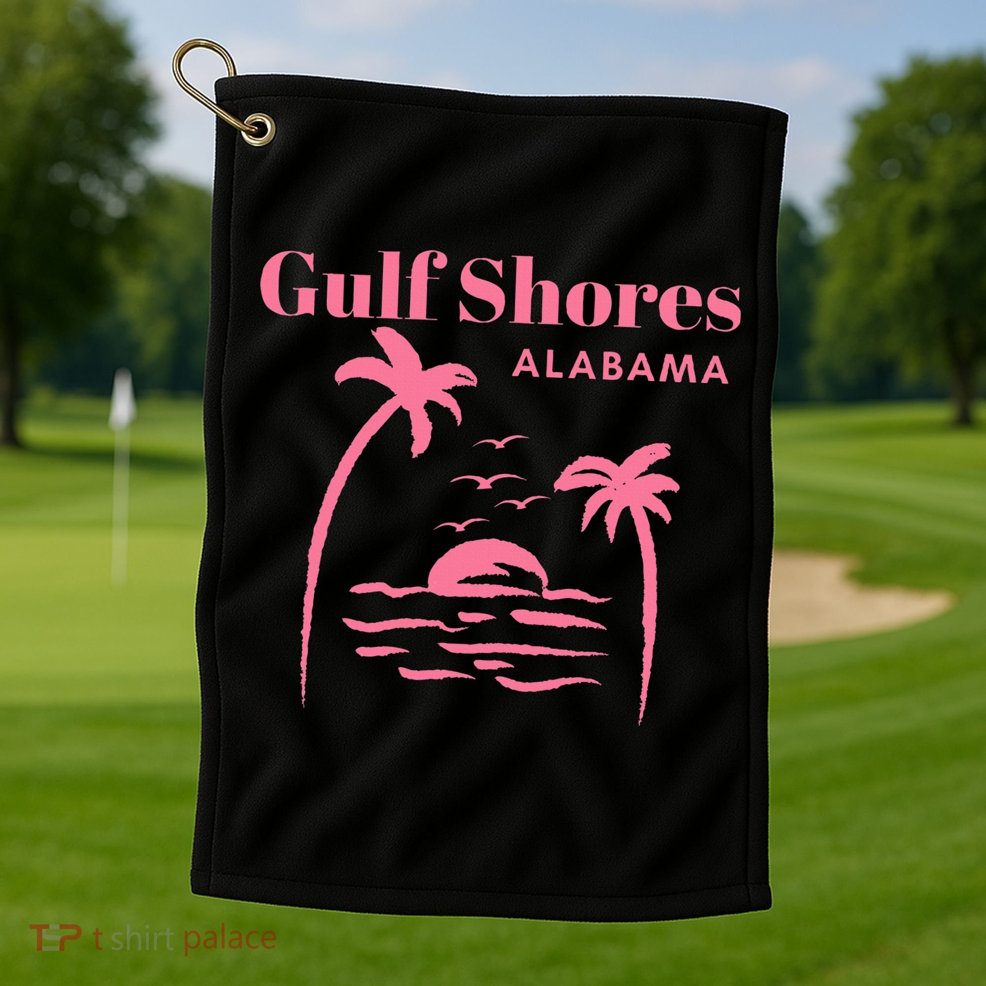 Gulf Shores Alabama Vacation Golf Towel