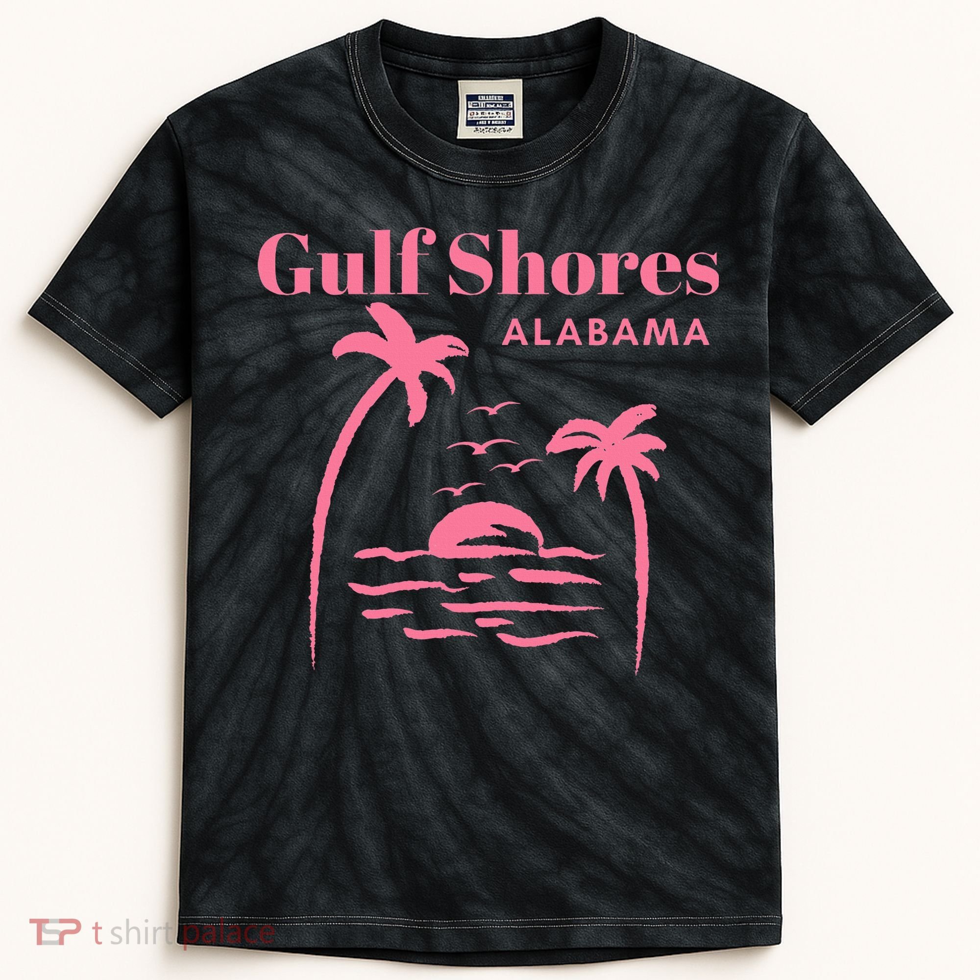 Gulf Shores Alabama Vacation Kids Tie-Dye T-Shirt