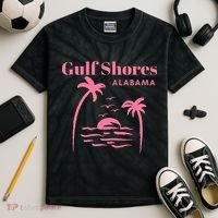 Gulf Shores Alabama Vacation Kids Tie-Dye T-Shirt thumb 2
