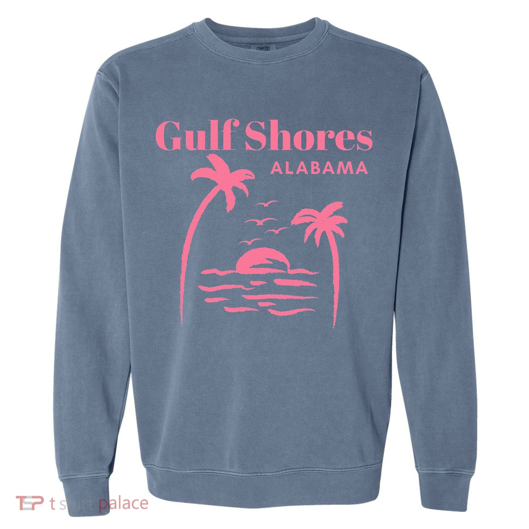 Gulf Shores Alabama Vacation Garment-Dyed Sweatshirt