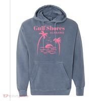 Gulf Shores Alabama Vacation Comfort Colors Garment-Dyed Hooded Sweatshirt thumb 0