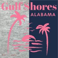 Gulf Shores Alabama Vacation Kids Colorblock Raglan Jersey thumb 2