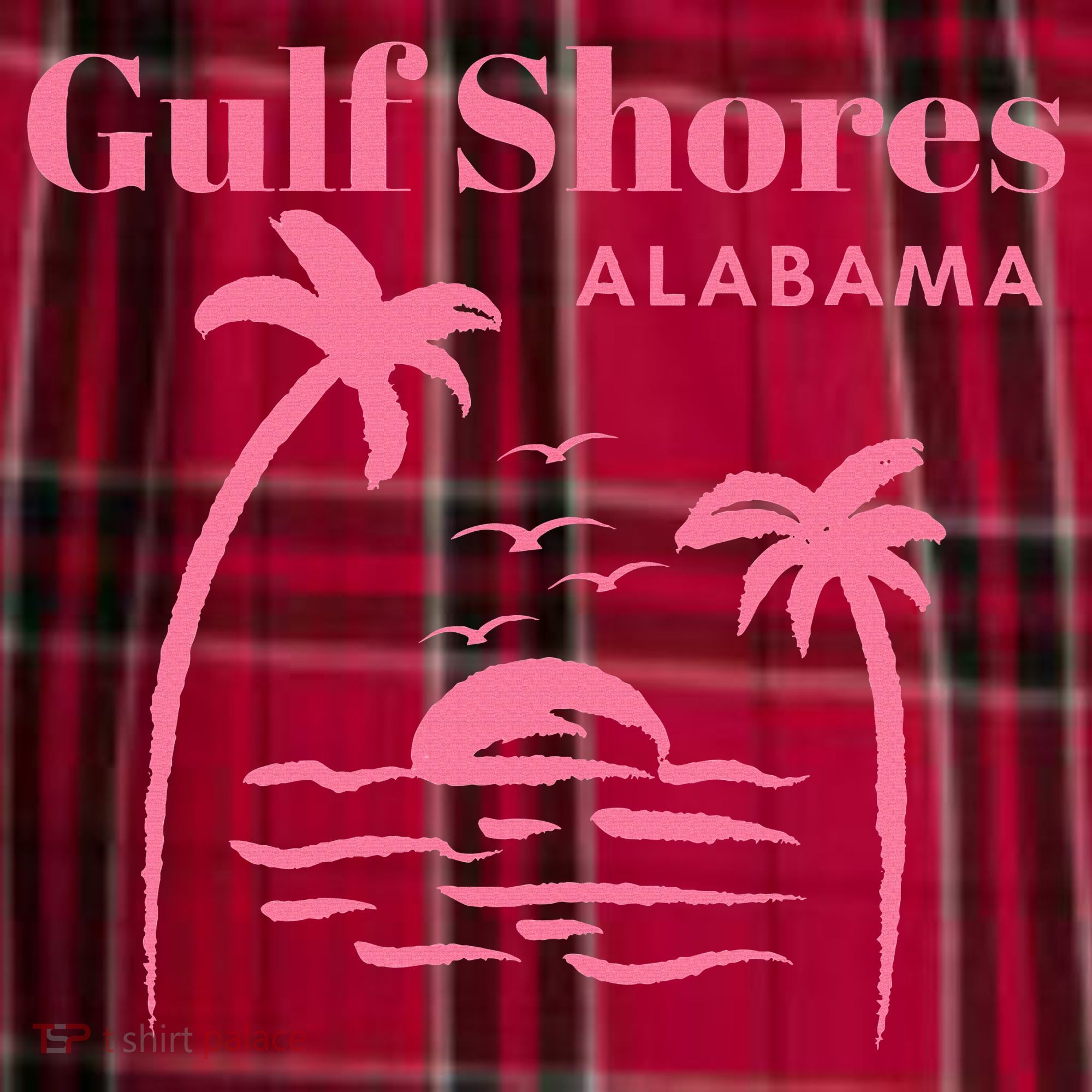 Gulf Shores Alabama Vacation Women's Flannel Plaid Pajama Pants