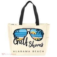 Gulf Shores Alabama Palm Tree Sunglasses Souvenir Tote Bag thumb 0