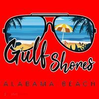 Gulf Shores Alabama Palm Tree Sunglasses Souvenir Santa Hat thumb 1