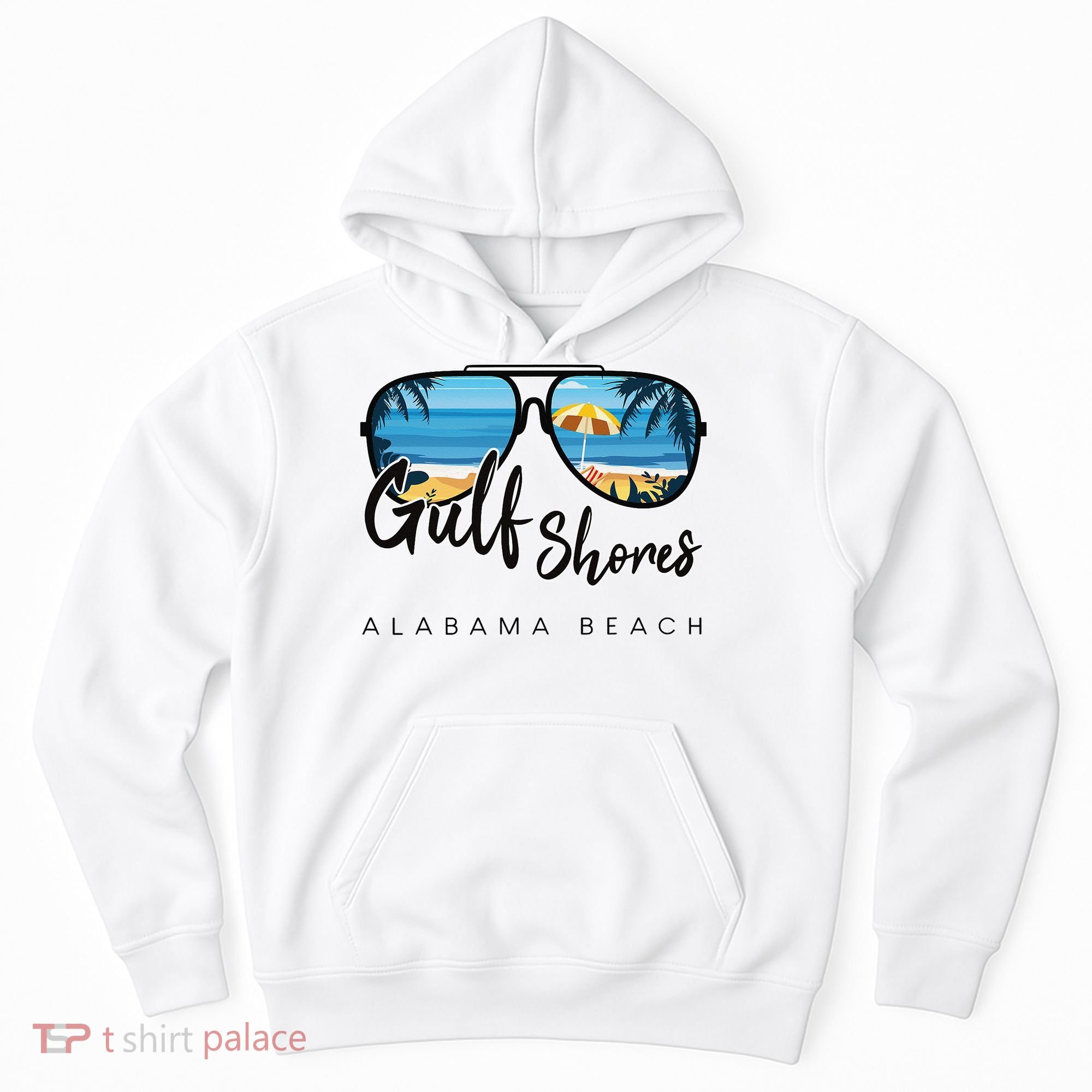 Gulf Shores Alabama Palm Tree Sunglasses Souvenir Hoodie
