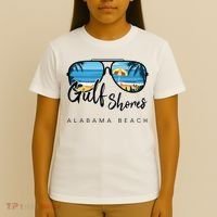 Gulf Shores Alabama Palm Tree Sunglasses Souvenir T-Shirt thumb 4