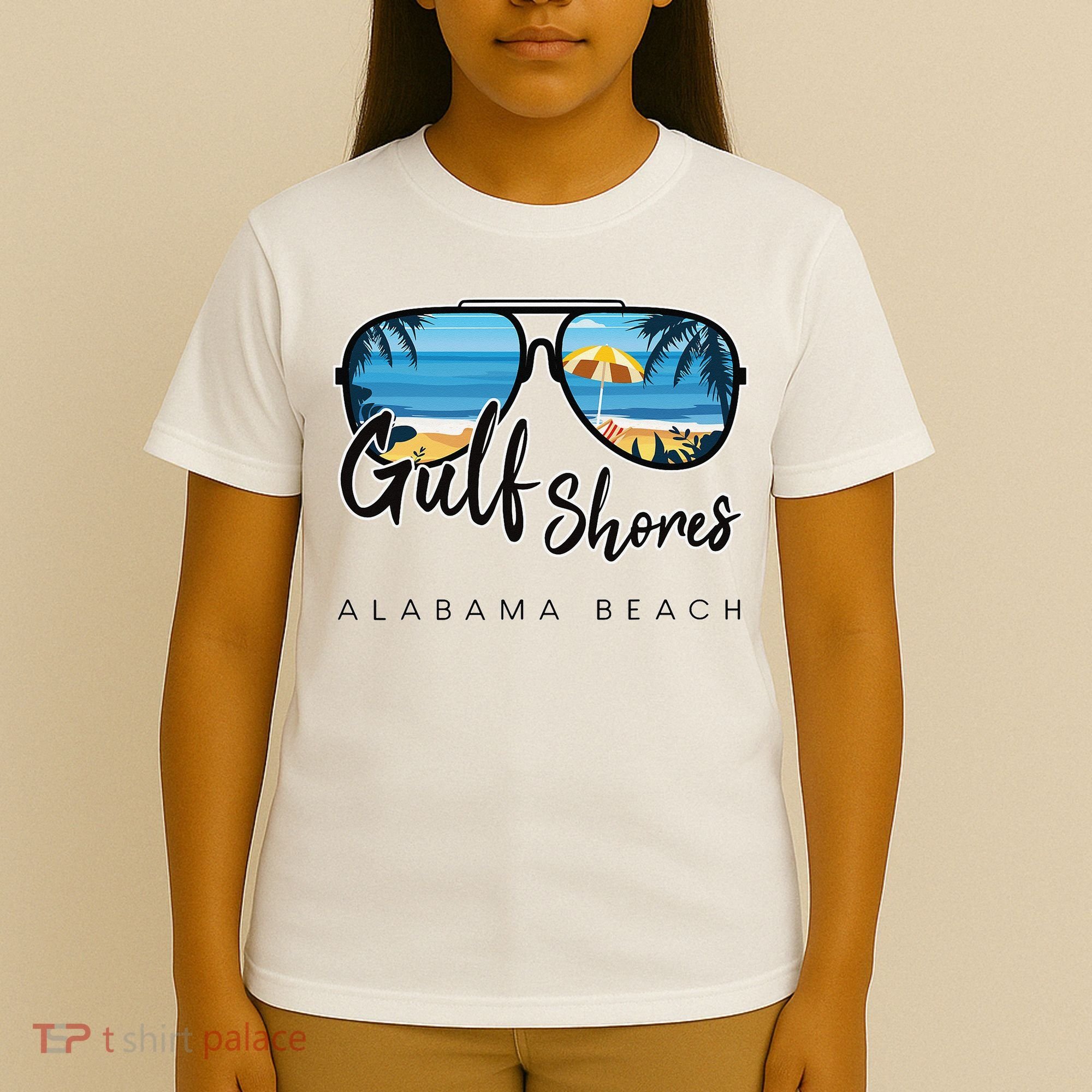 Gulf Shores Alabama Palm Tree Sunglasses Souvenir T-Shirt