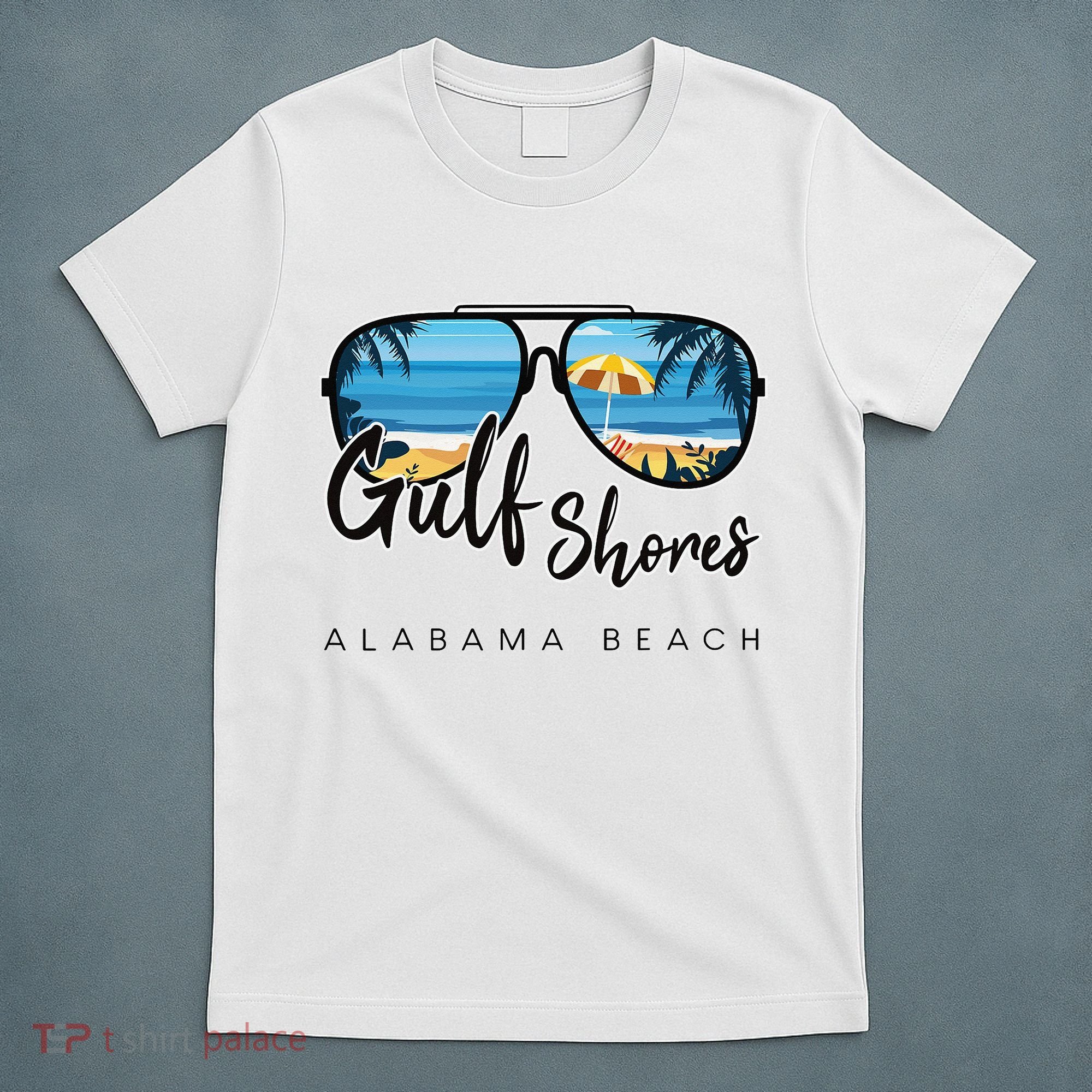 Gulf Shores Alabama Palm Tree Sunglasses Souvenir T-Shirt