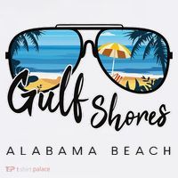 Gulf Shores Alabama Palm Tree Sunglasses Souvenir Women's Hoodie thumb 2