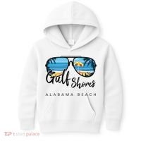 Gulf Shores Alabama Palm Tree Sunglasses Souvenir Kids Hoodie thumb 0