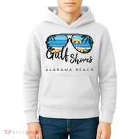 Gulf Shores Alabama Palm Tree Sunglasses Souvenir Kids Hoodie thumb 4