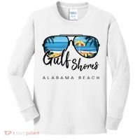 Gulf Shores Alabama Palm Tree Sunglasses Souvenir Kids Long Sleeve Shirt thumb 0
