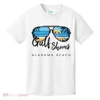 Gulf Shores Alabama Palm Tree Sunglasses Souvenir Kids T-Shirt thumb 0
