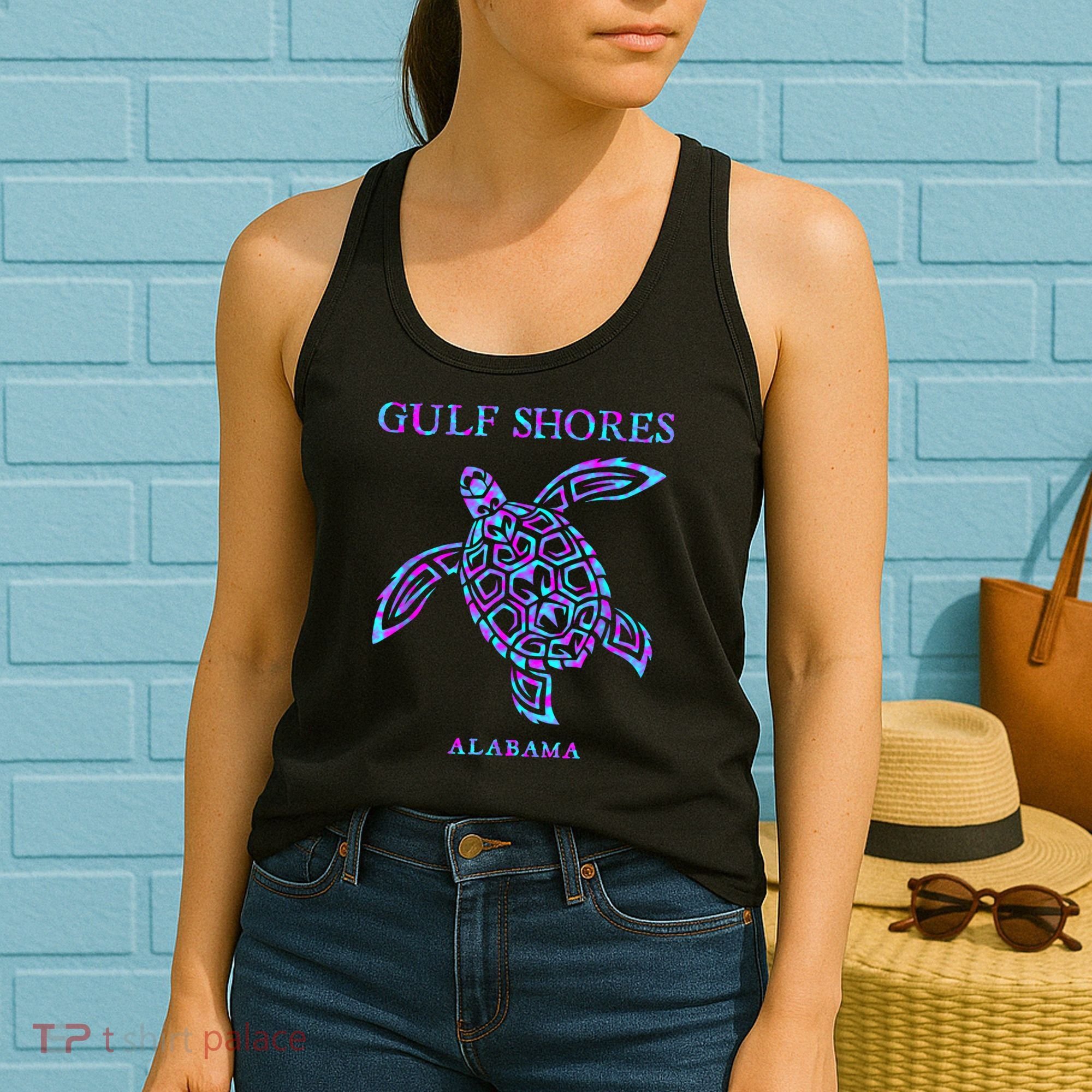 Gulf Shores Alabama Sea Turtle Boy Girl Women's Tank Top