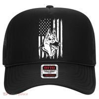 German Shepherd American Flag Pets Animals K9s Service Dogs Hat thumb 0