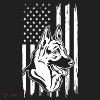 German Shepherd American Flag Pets Animals K9s Service Dogs Hat thumb 2