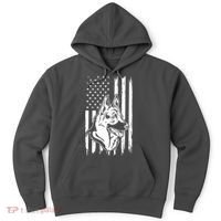 German Shepherd American Flag Pets Animals K9s Service Dogs Hoodie thumb 0