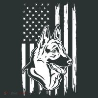 German Shepherd American Flag Pets Animals K9s Service Dogs Kids Hoodie thumb 5