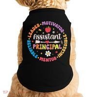 Groovy School Assistant Principal Teacher Appreciation Doggie Tank thumb 0