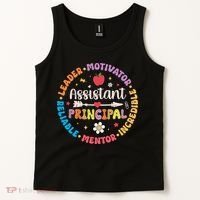 Groovy School Assistant Principal Teacher Appreciation Tank Top thumb 2