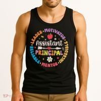 Groovy School Assistant Principal Teacher Appreciation Tank Top thumb 3