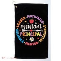 Groovy School Assistant Principal Teacher Appreciation Golf Towel thumb 0