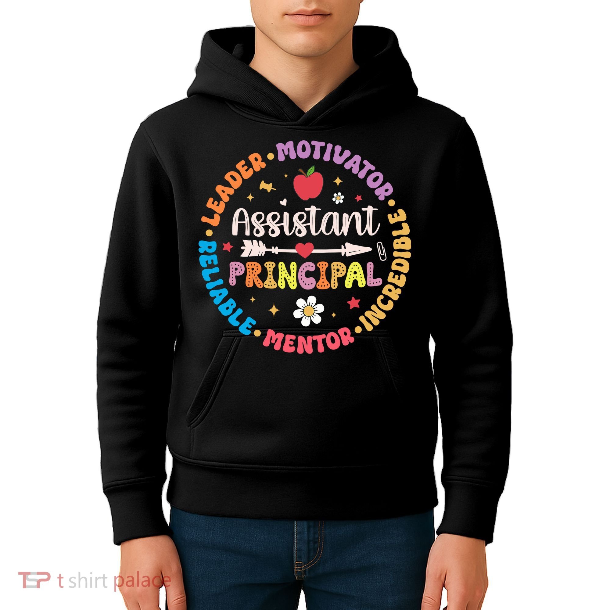Groovy School Assistant Principal Teacher Appreciation Kids Hoodie