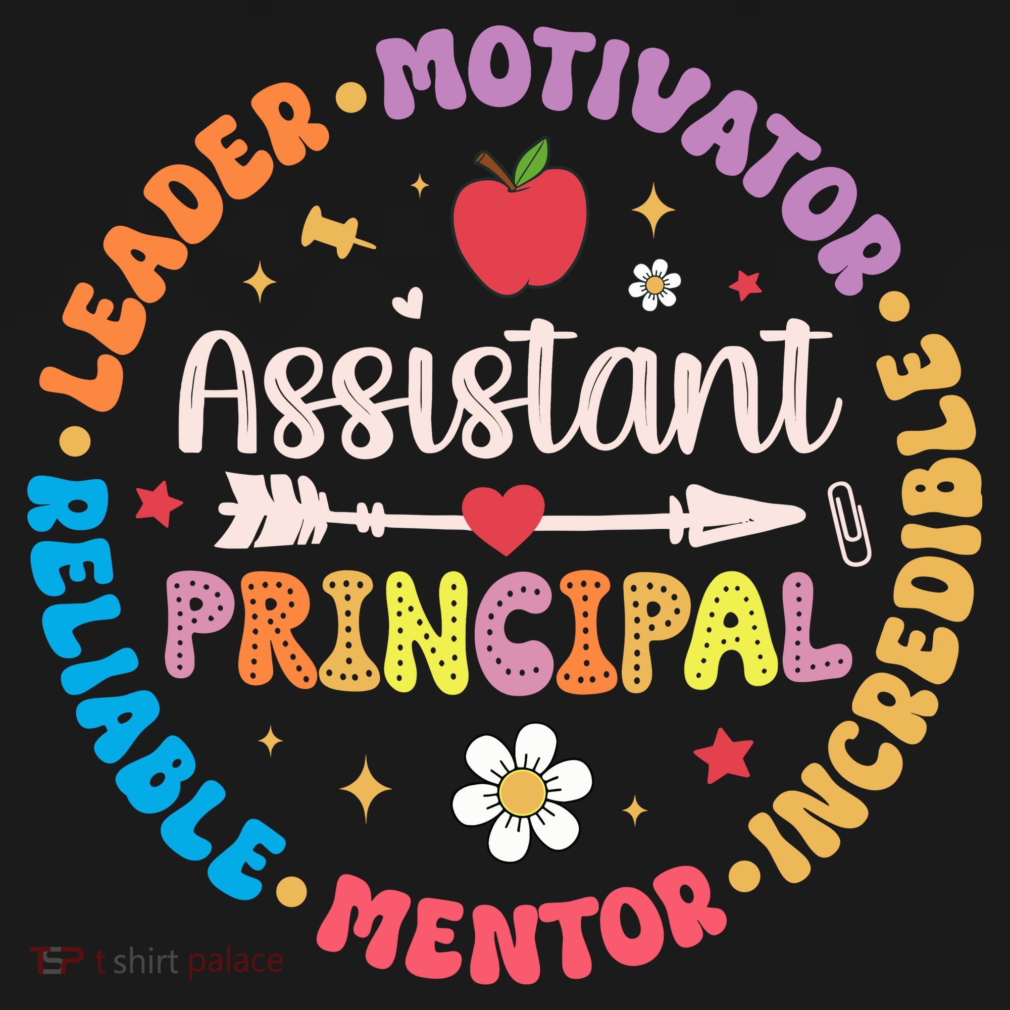 Groovy School Assistant Principal Teacher Appreciation Kids T-Shirt