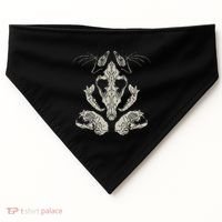 Goth Skulls & Bones Vulture Culture Taxidermy Gothic USA-Made Doggie Bandana thumb 0