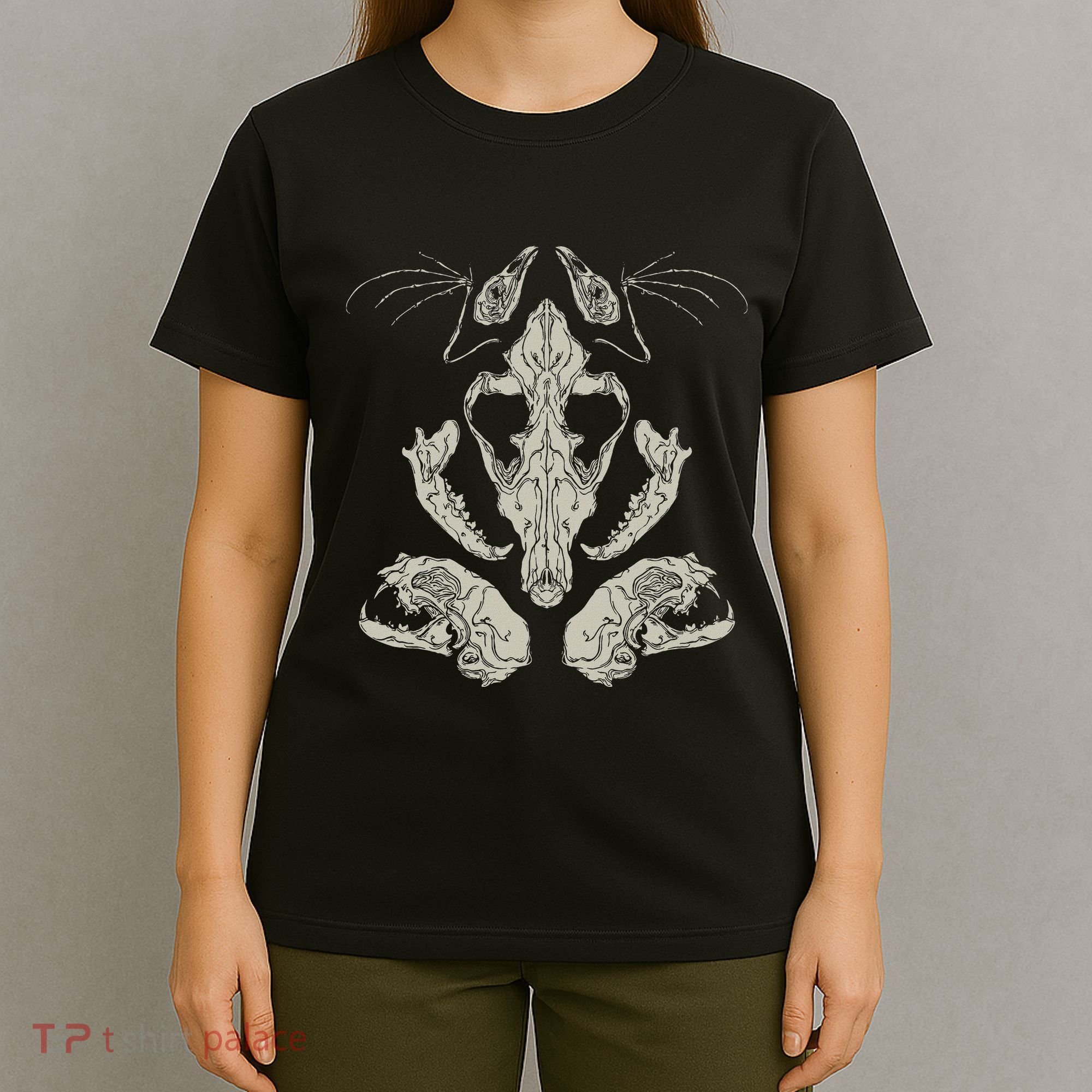 Goth Skulls & Bones Vulture Culture Taxidermy Gothic T-Shirt