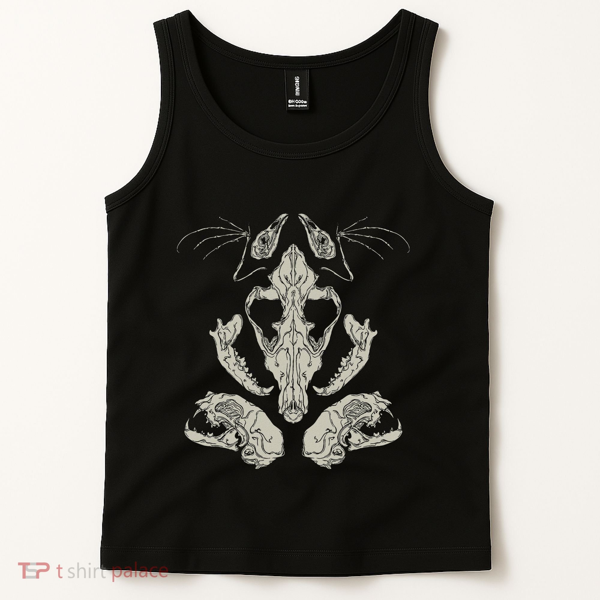 Goth Skulls & Bones Vulture Culture Taxidermy Gothic Tank Top