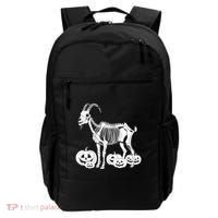 Goat Skeleton Birthday Halloweens Wo Backpack thumb 0