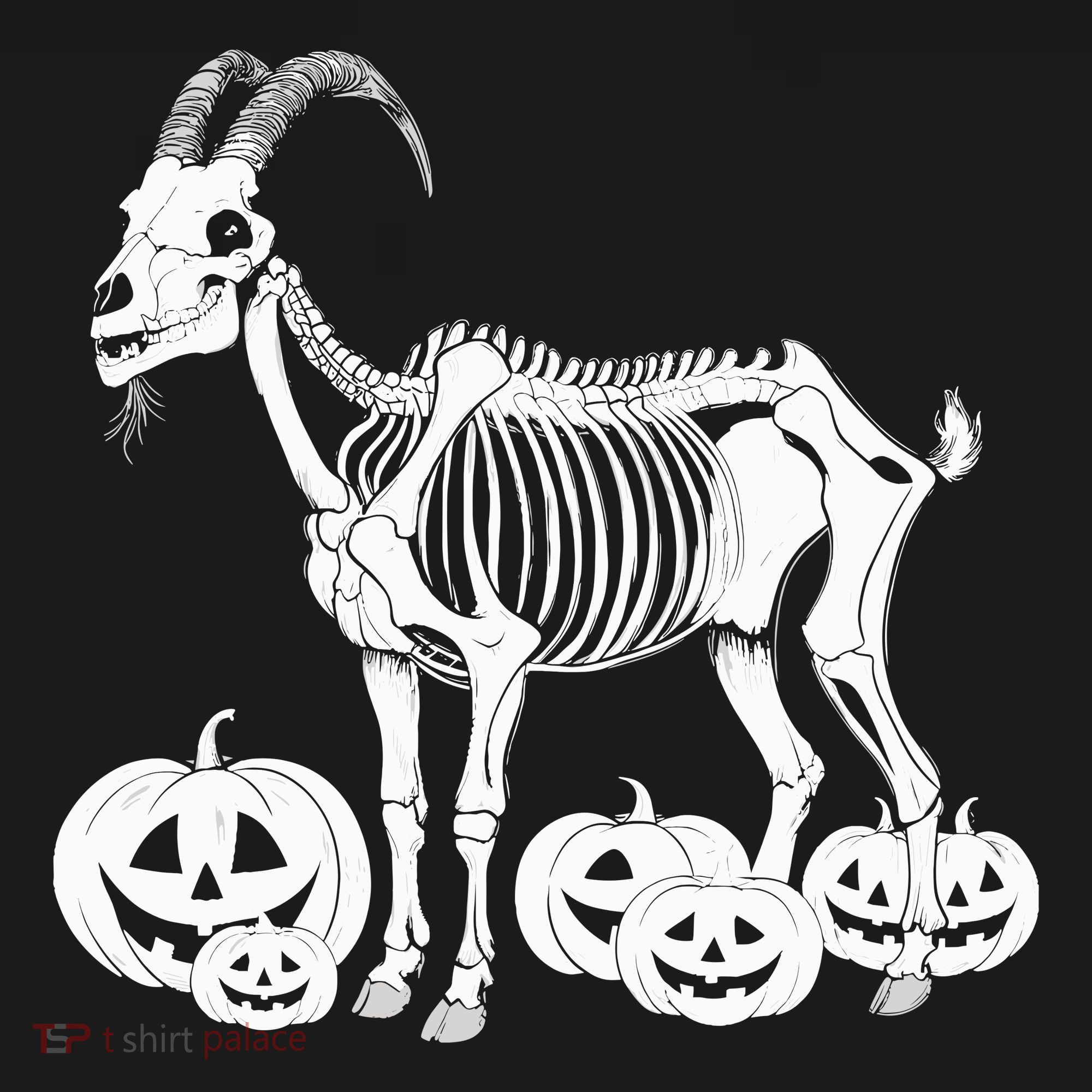 Goat Skeleton Birthday Halloweens Wo Backpack