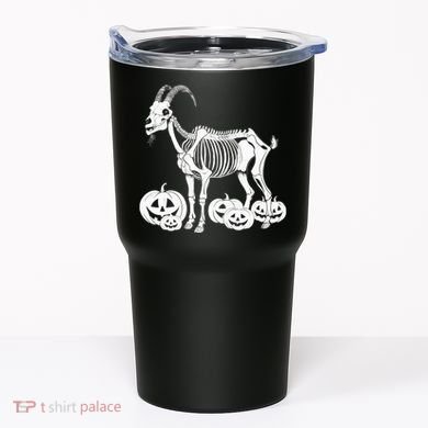 Goat Skeleton Birthday Halloweens Wo Tumbler