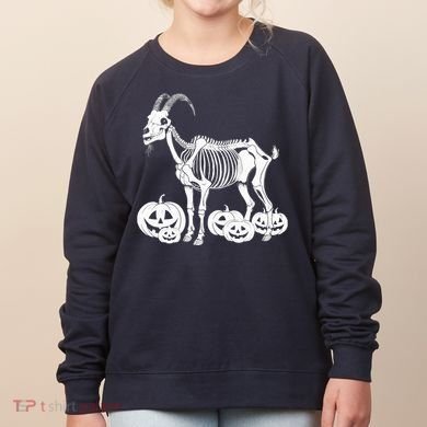 Goat Skeleton Birthday Halloweens Wo Women's Sweatshirt