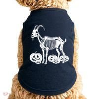 Goat Skeleton Birthday Halloweens Wo Doggie Tank thumb 0