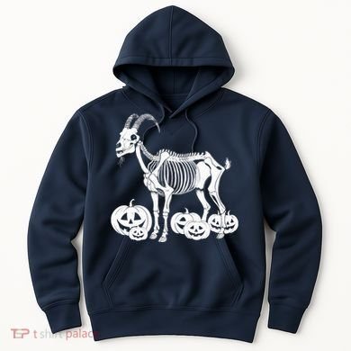 Goat Skeleton Birthday Halloweens Wo Hoodie