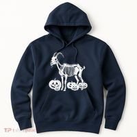 Goat Skeleton Birthday Halloweens Wo Hoodie thumb 0