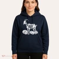 Goat Skeleton Birthday Halloweens Wo Hoodie thumb 5