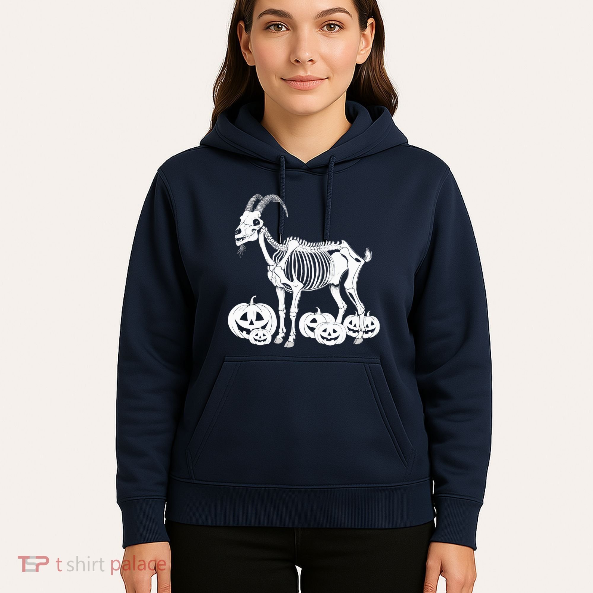 Goat Skeleton Birthday Halloweens Wo Hoodie