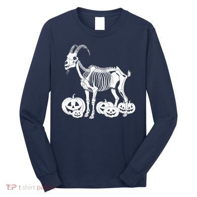 Goat Skeleton Birthday Halloweens Wo Long Sleeve Shirt