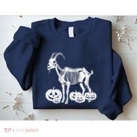 Goat Skeleton Birthday Halloweens Wo Sweatshirt thumb 2